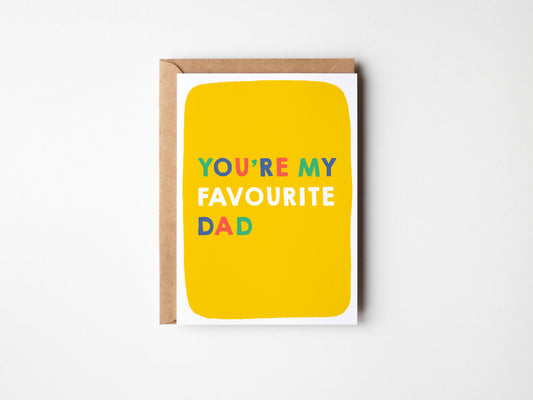 Favourite Dad Father's Day Card