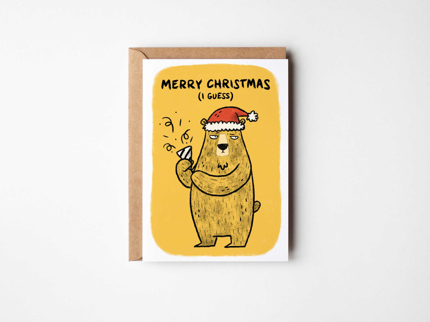 Merry Christmas Grumpy Bear Card