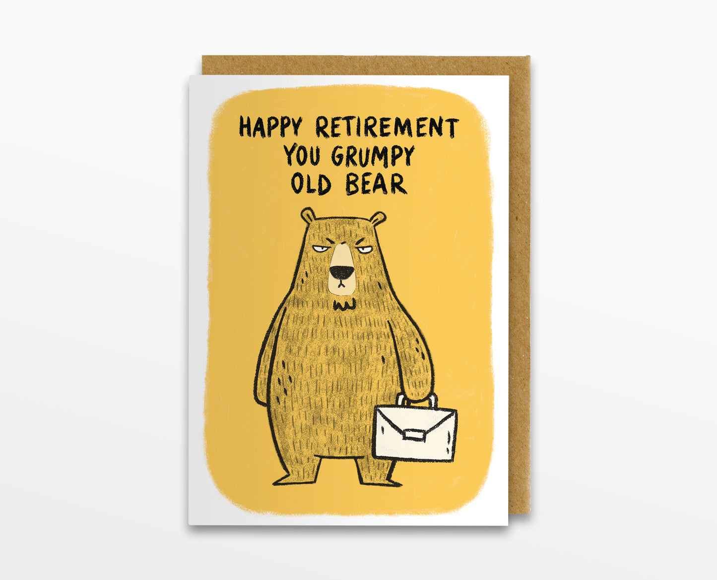 Retirement Grumpy Bear Card