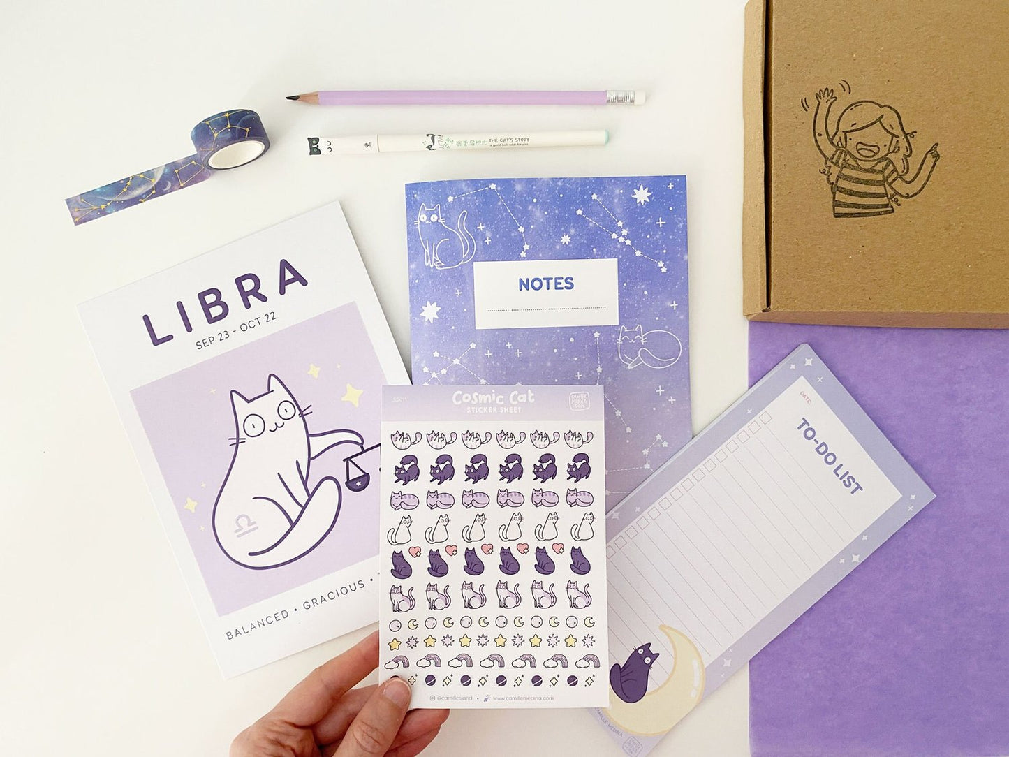 Cosmic Cat Stationery Gift Set