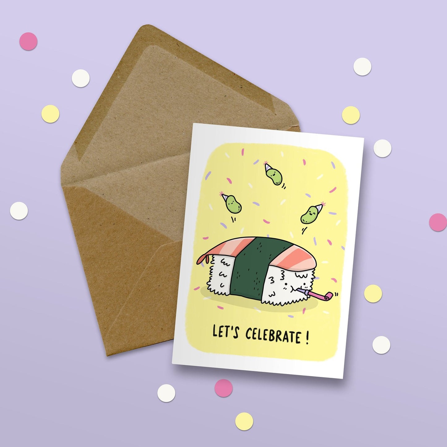 Let's Celebrate Prawn Nigiri Card