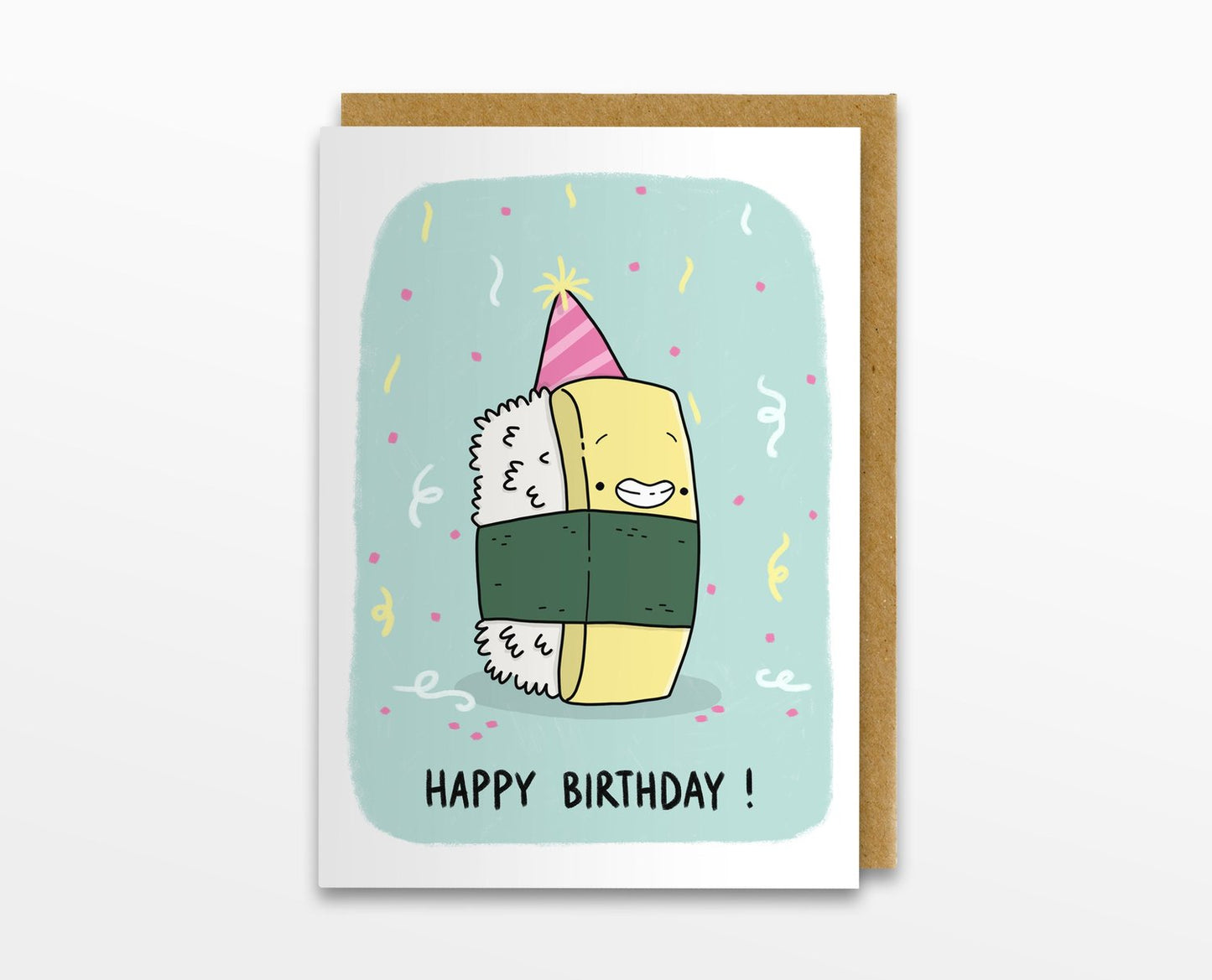 Happy Birthday Tamago Nigiri Card