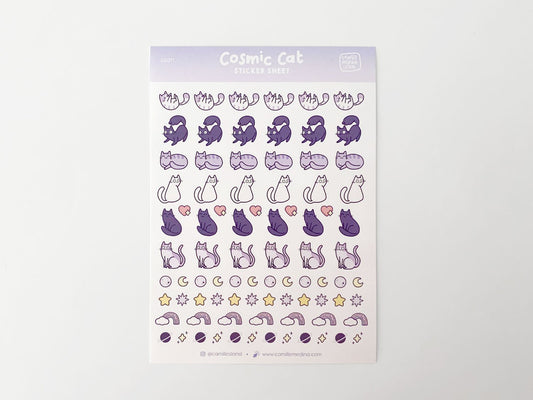 Cosmic Cat Sticker Sheet