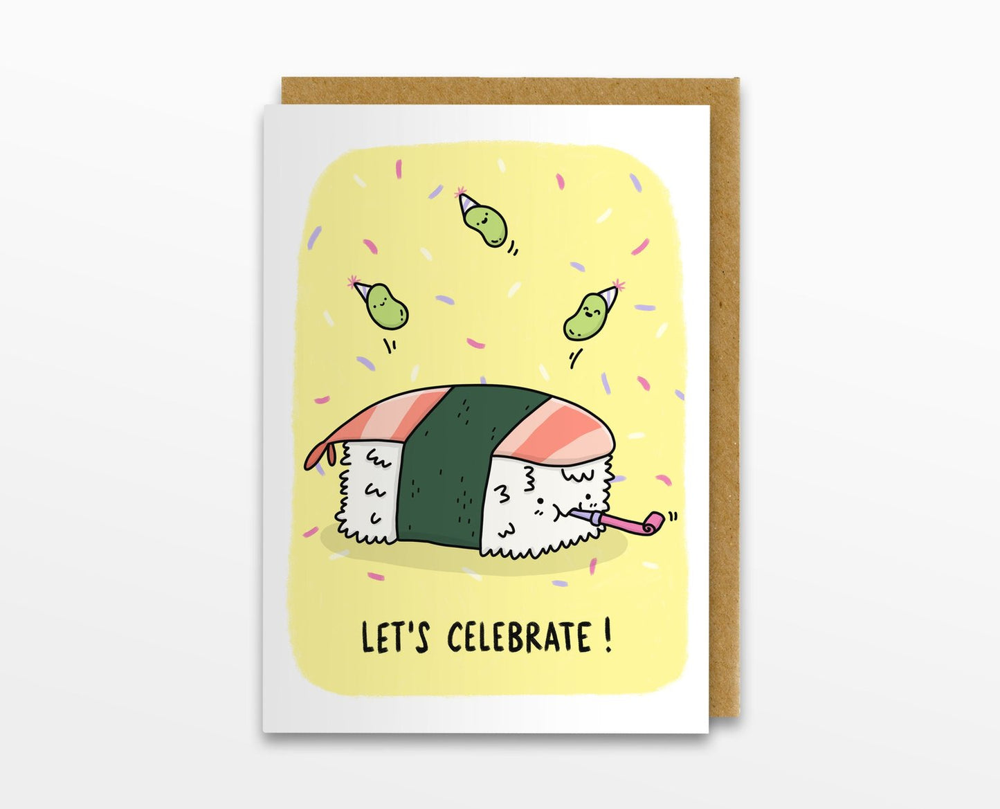 Let's Celebrate Prawn Nigiri Card