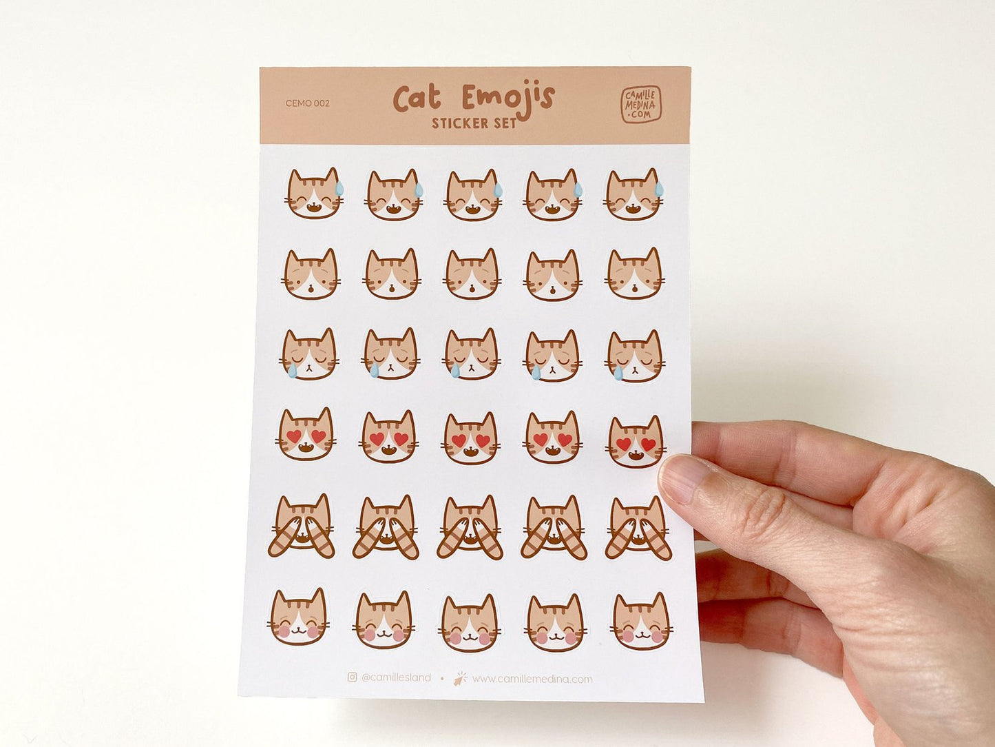 Cat Emojis Stickers Bundle