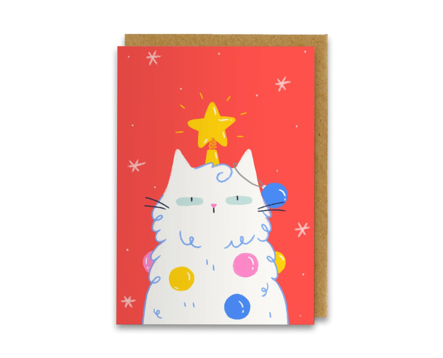 Pack of 10 Cat Christmas Cards