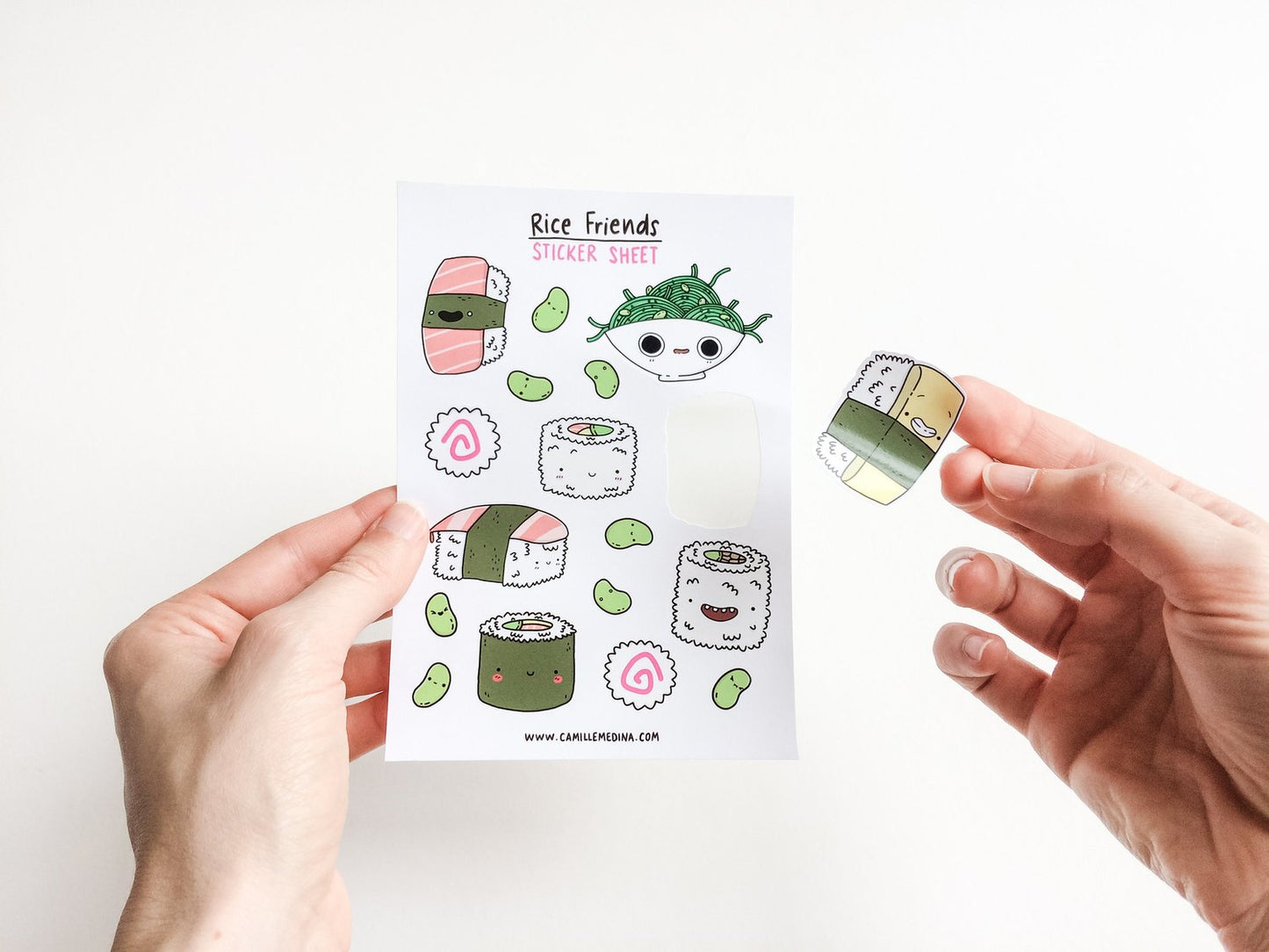 Rice Friends Sushi Sticker Sheet