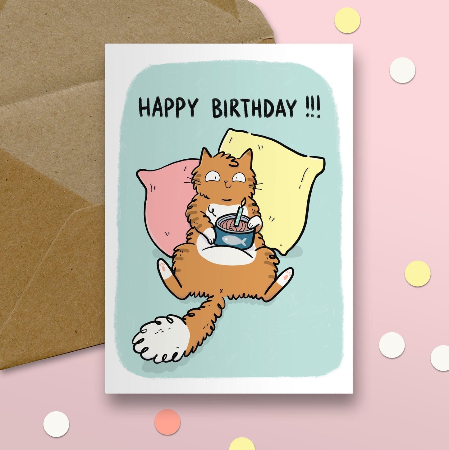 Birthday Fish Cake Card