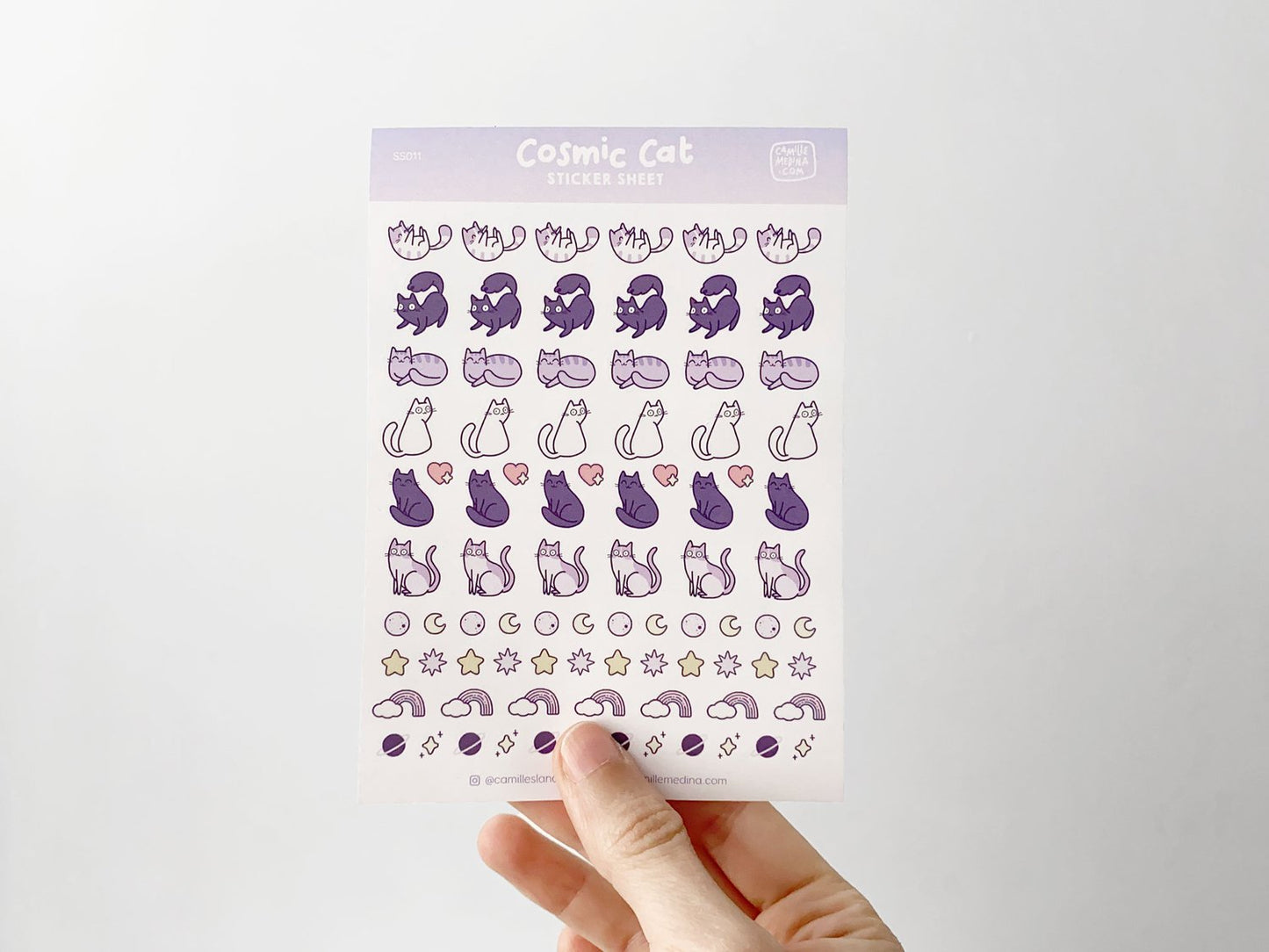 Cosmic Cat Sticker Sheet