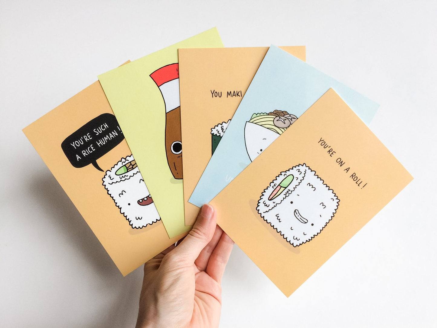 Pack of 5 Sushi Postcards