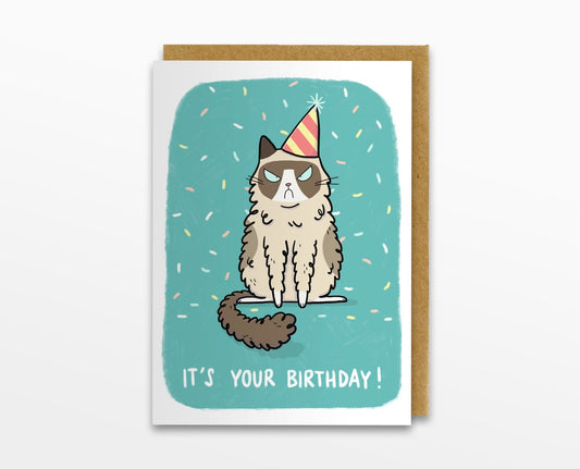 It's Your Birthday Grumpy Cat Card