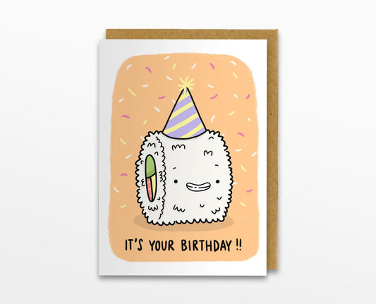 It's Your Birthday California Roll Card