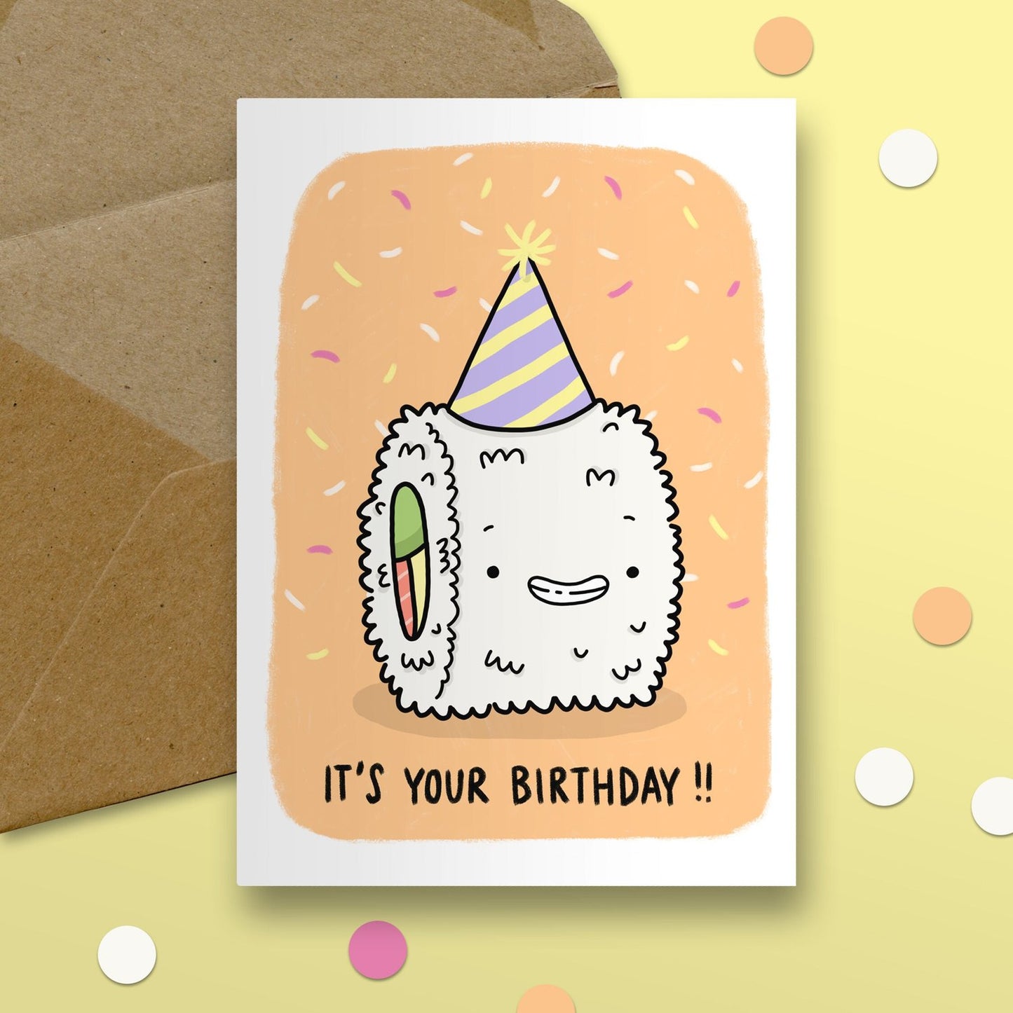 It's Your Birthday California Roll Card