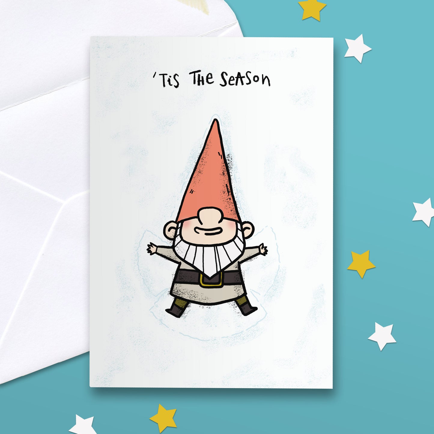 Pack of 6 Winter Holiday Gnomes Cards