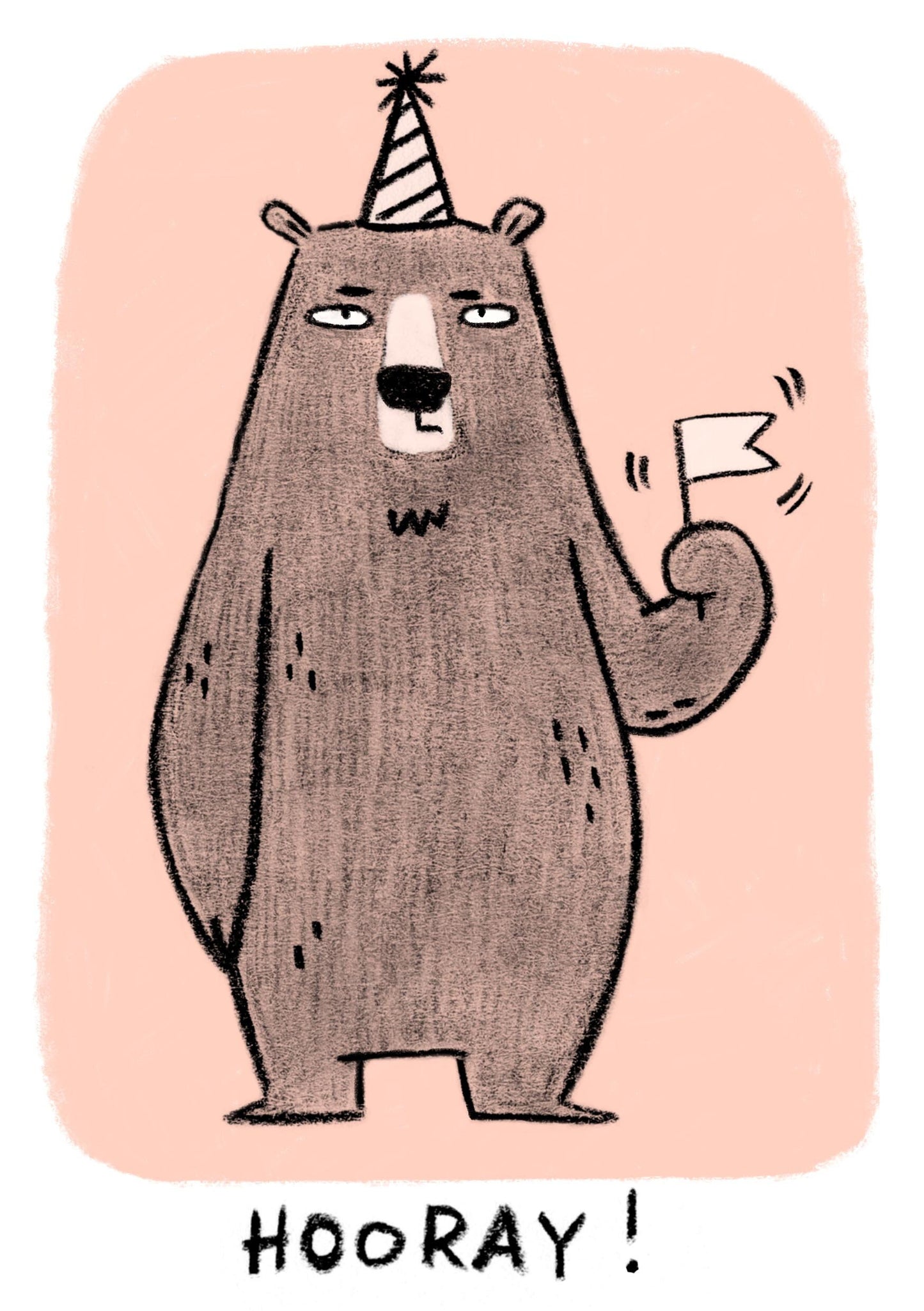 Hooray Bear Card