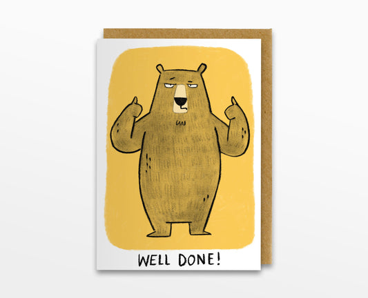 Well Done Bear Card