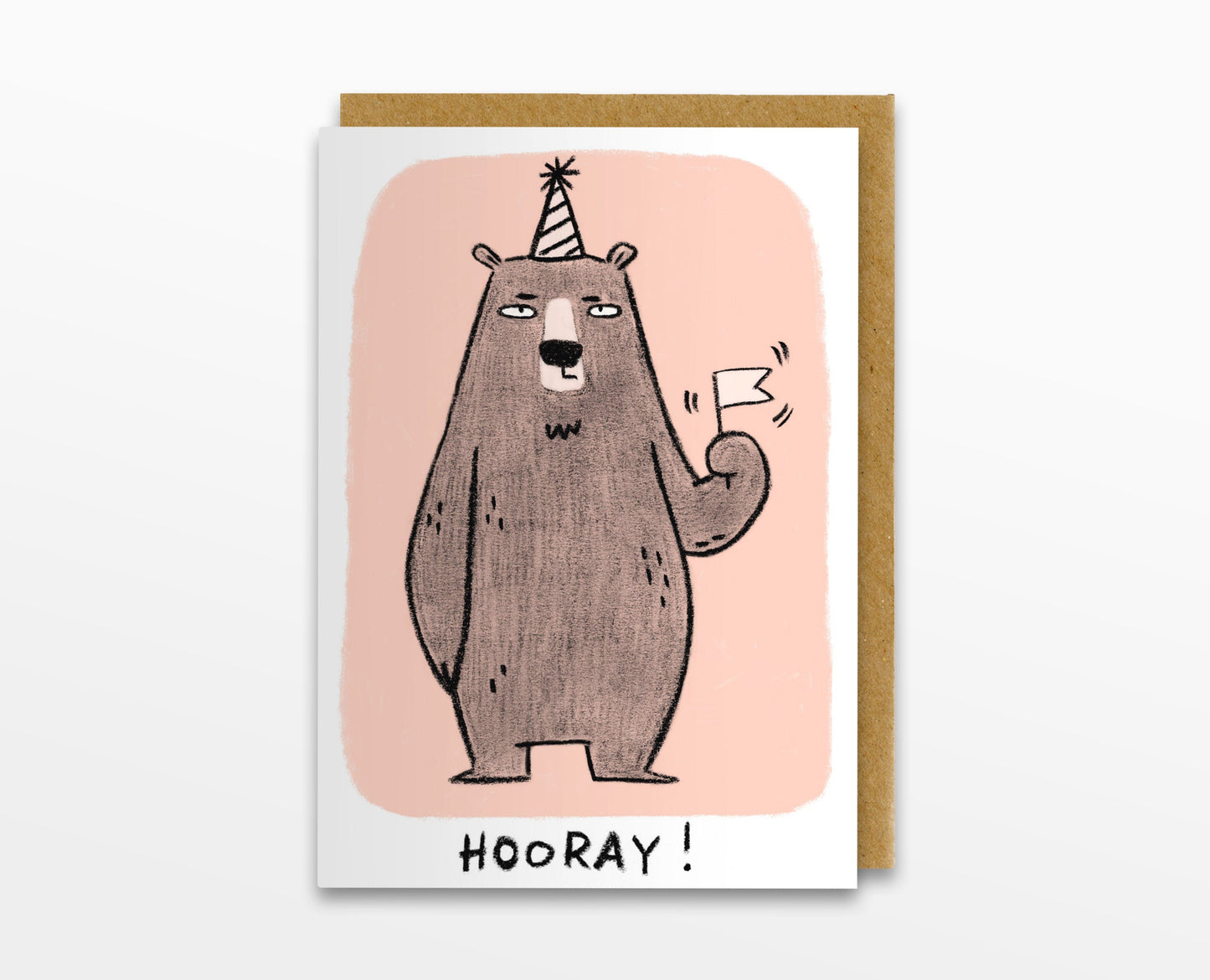 Hooray Bear Card