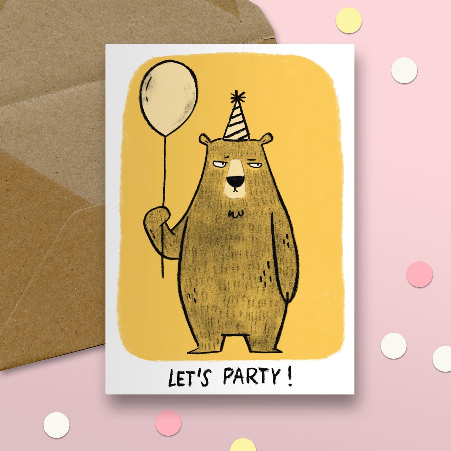 Let's Party Bear Card