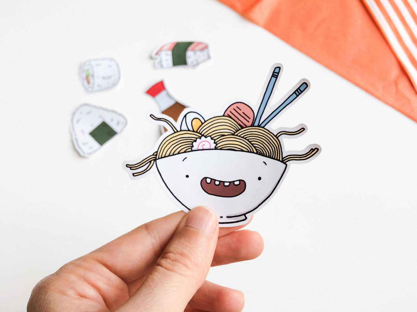 Rice Friends Pack of 5 Sushi Stickers