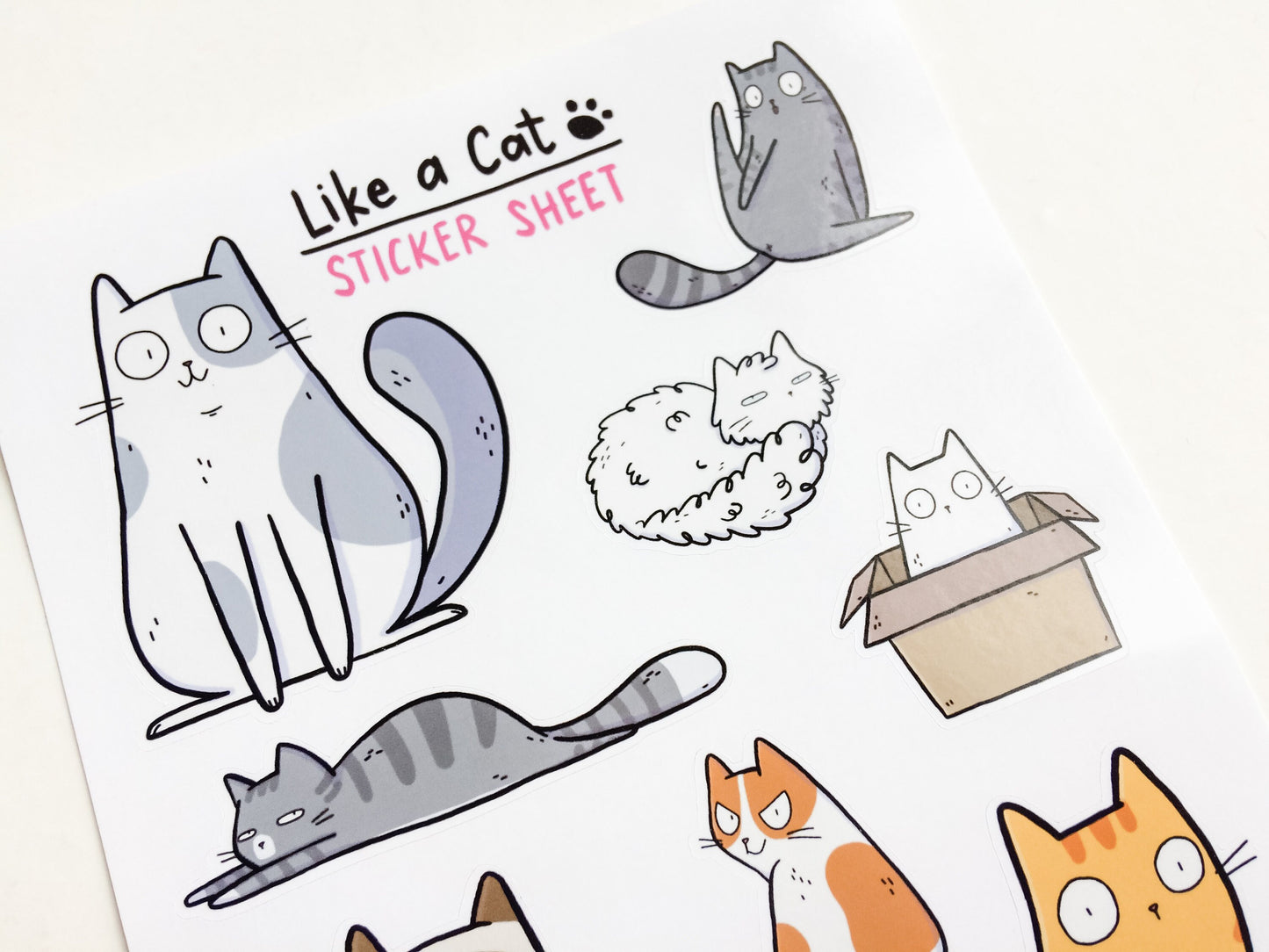 Like A Cat Sticker Sheet