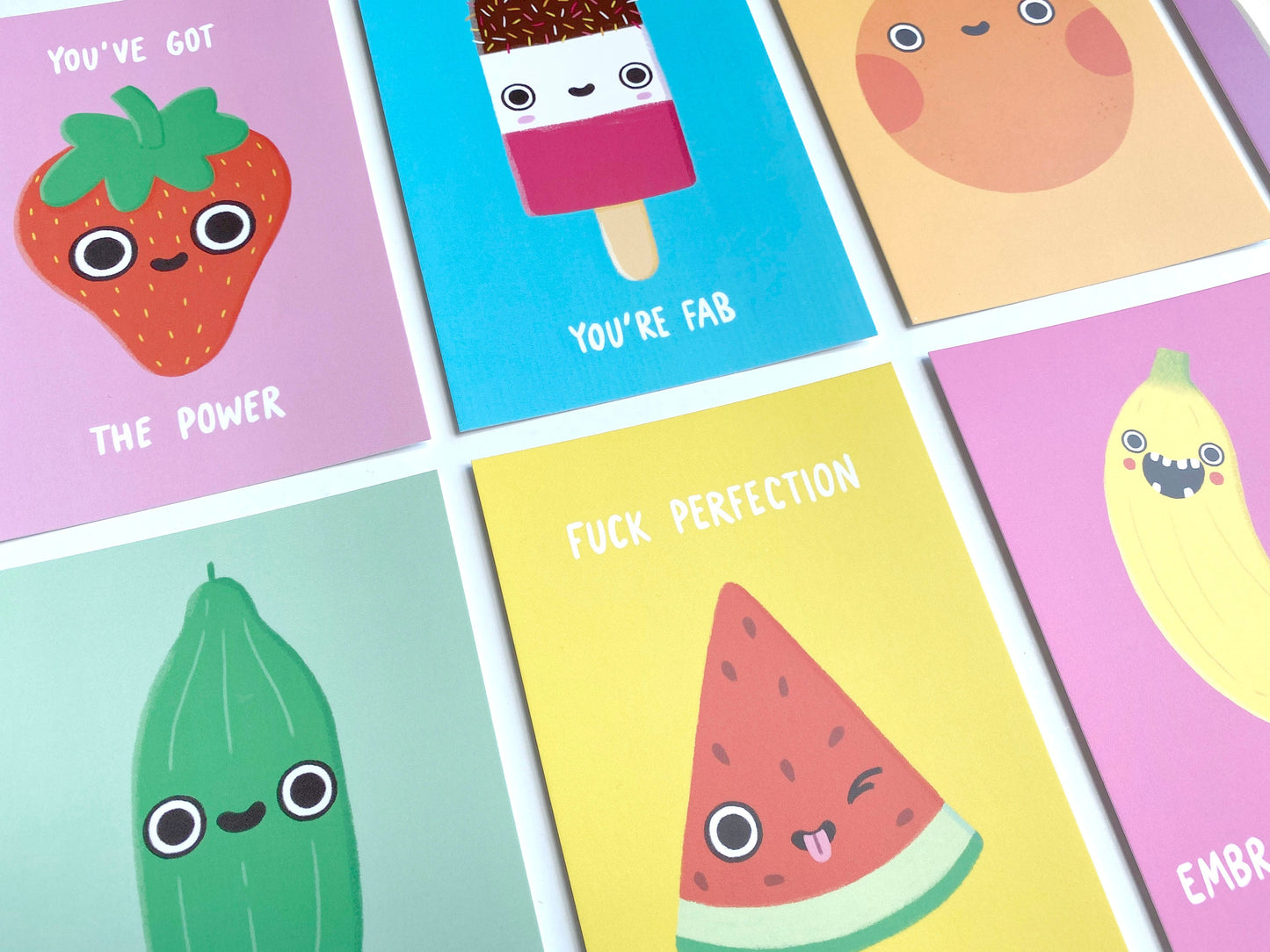 You've Got The Power Strawberry Postcard