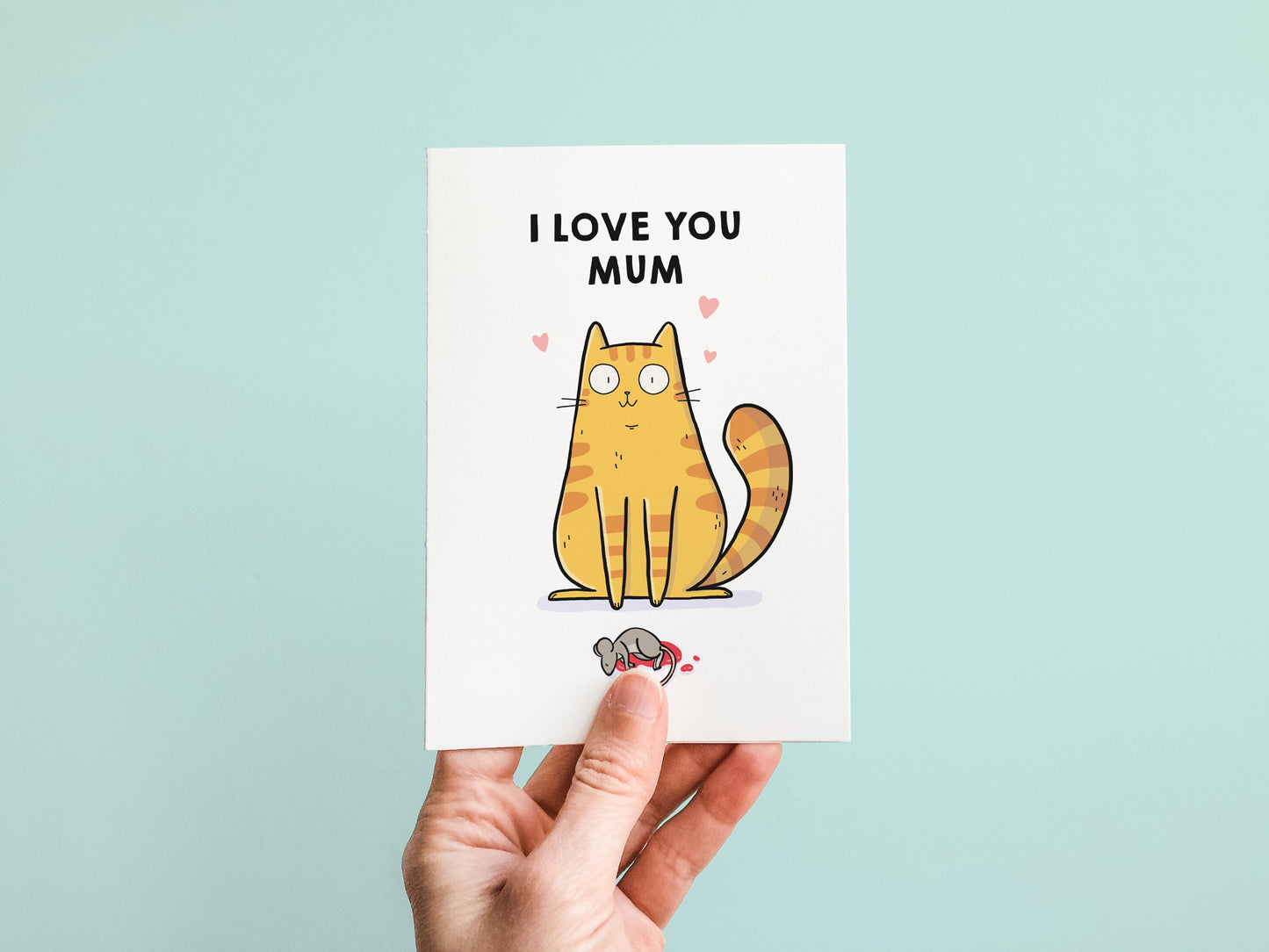 Love From The Cat Greeting Card