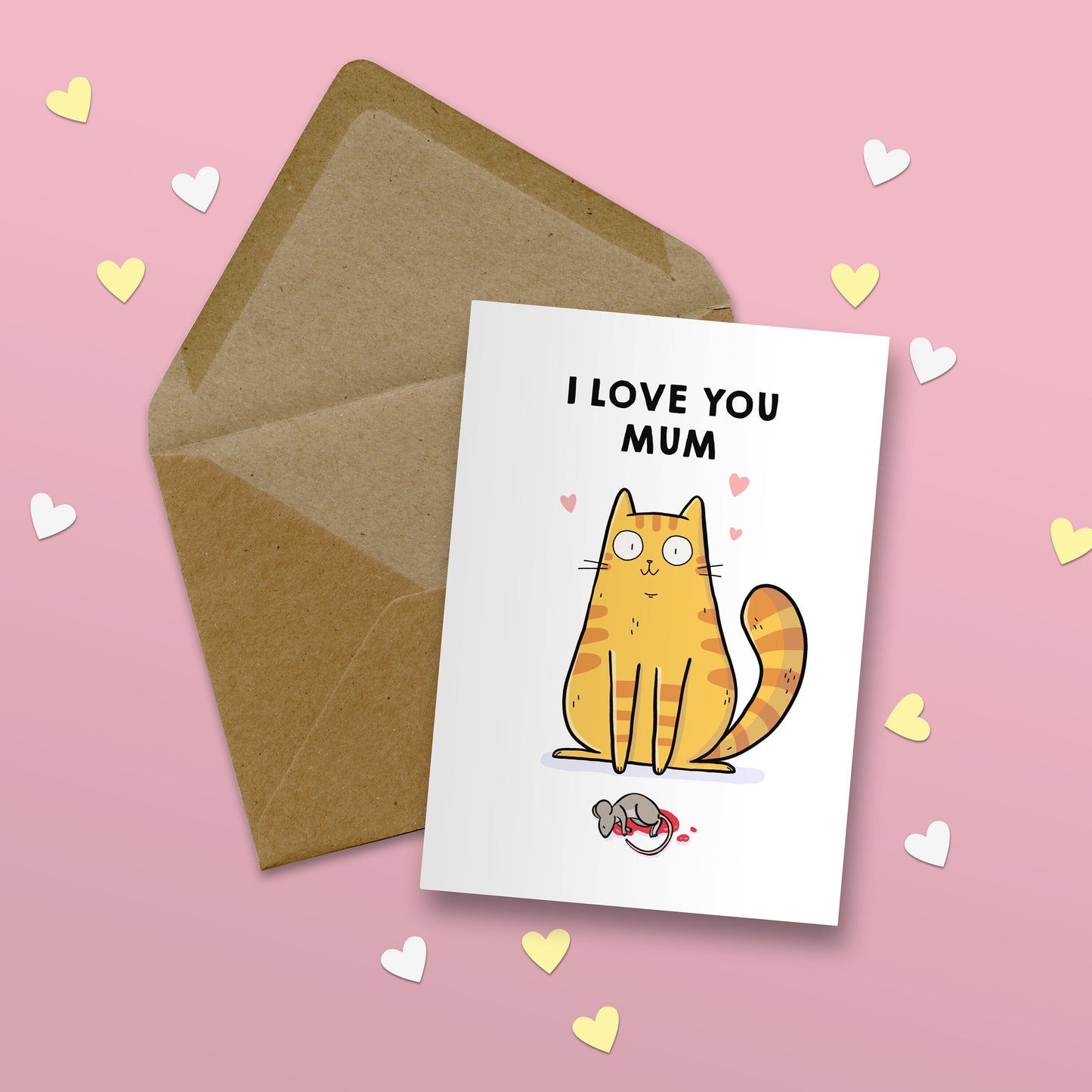 Love From The Cat Greeting Card