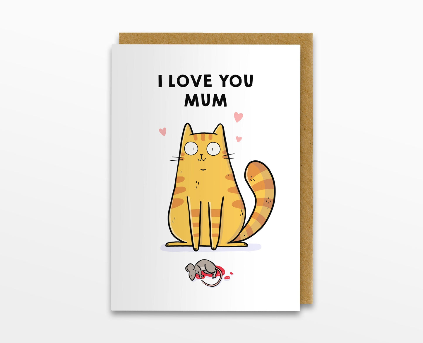 Love From The Cat Greeting Card