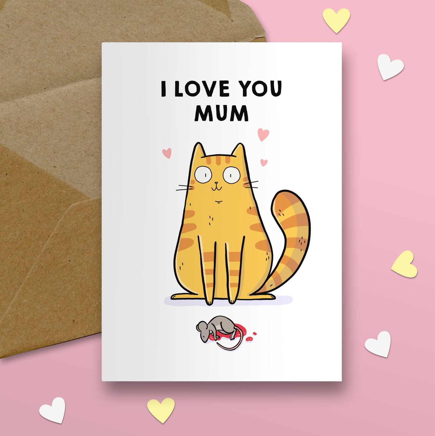 Love From The Cat Greeting Card