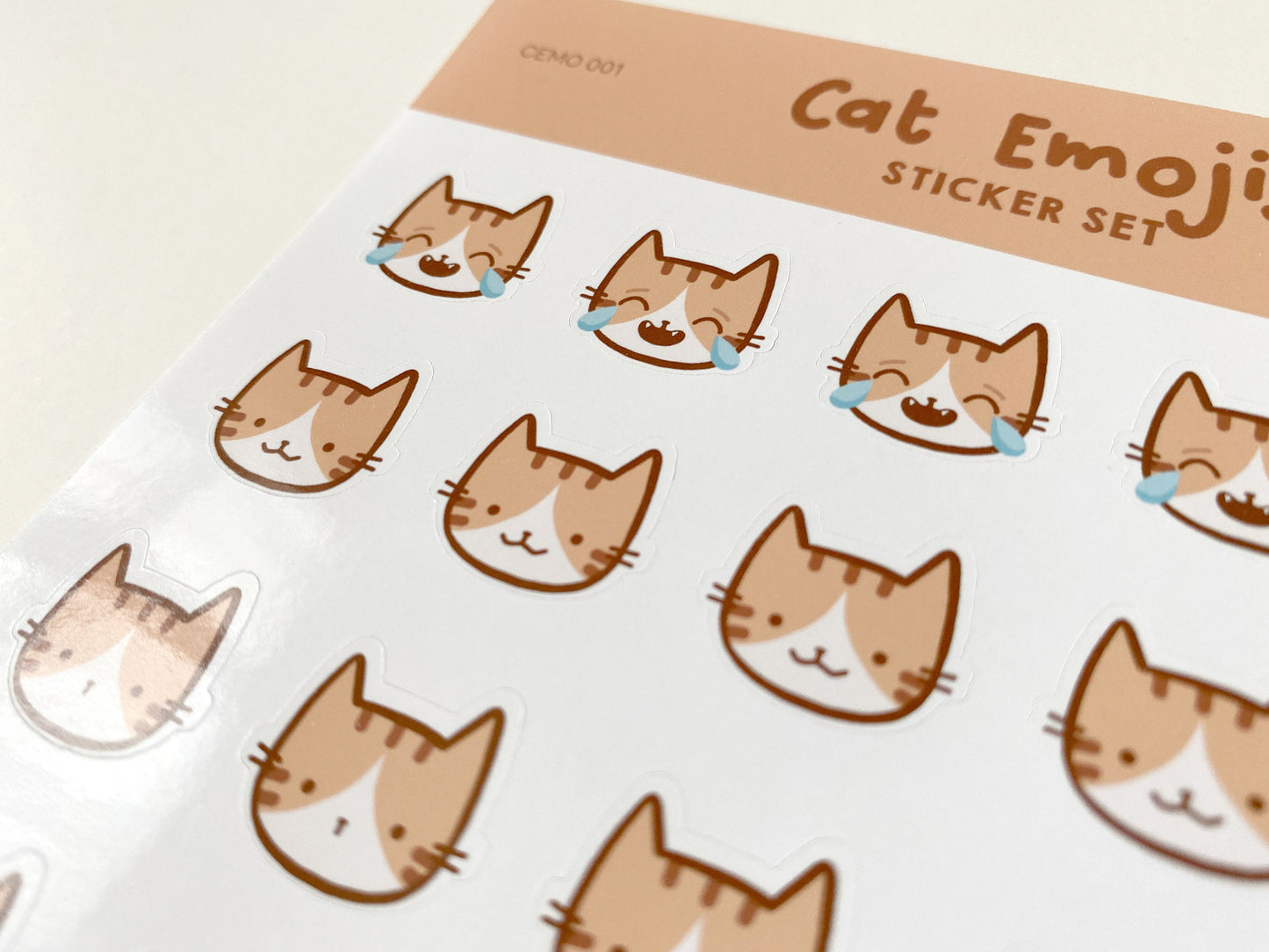 Cat Emojis Stickers Set 1