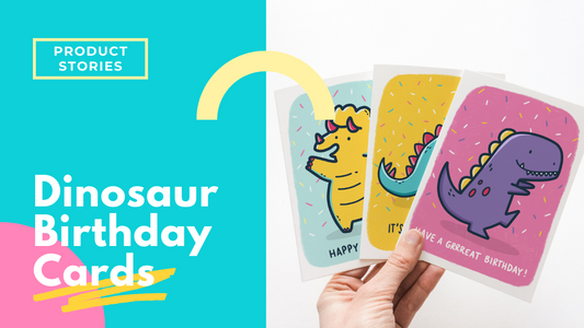 PRODUCT STORIES - Dinosaur Birthday Cards