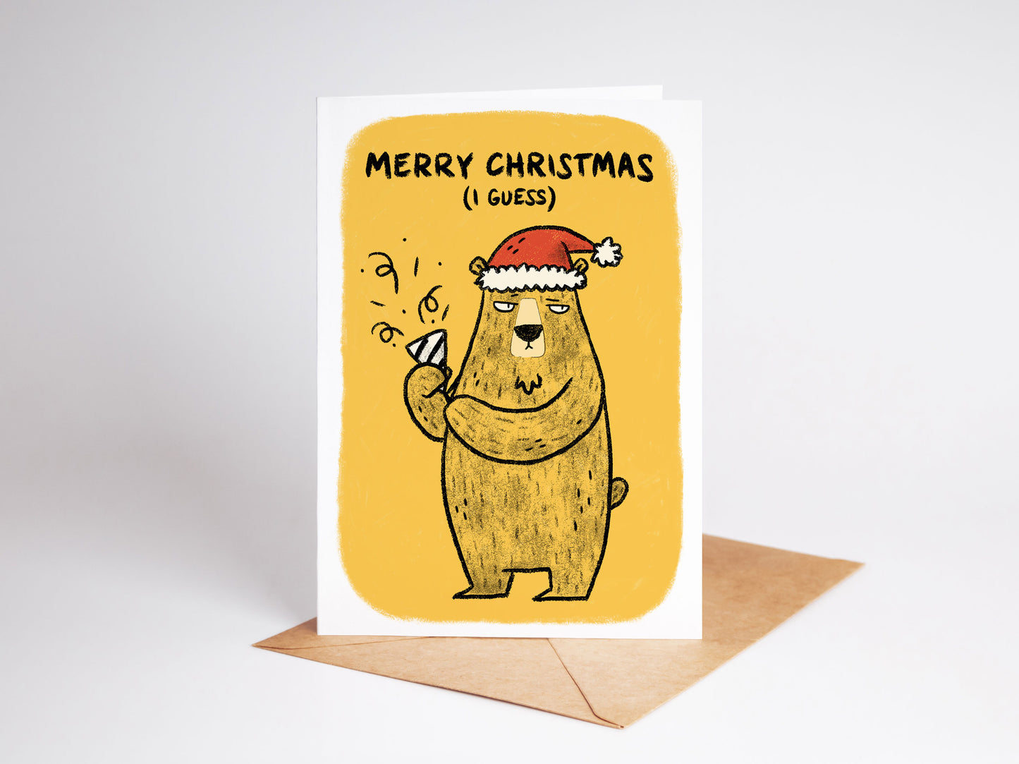Merry Christmas Grumpy Bear Card