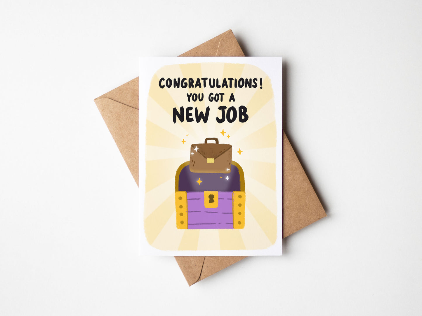Congratulations You Got A New Job Card