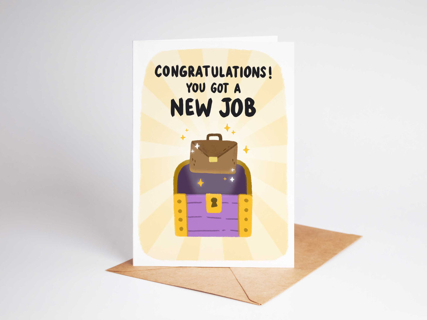 Congratulations You Got A New Job Card