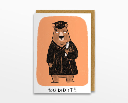 Graduation Bear Card