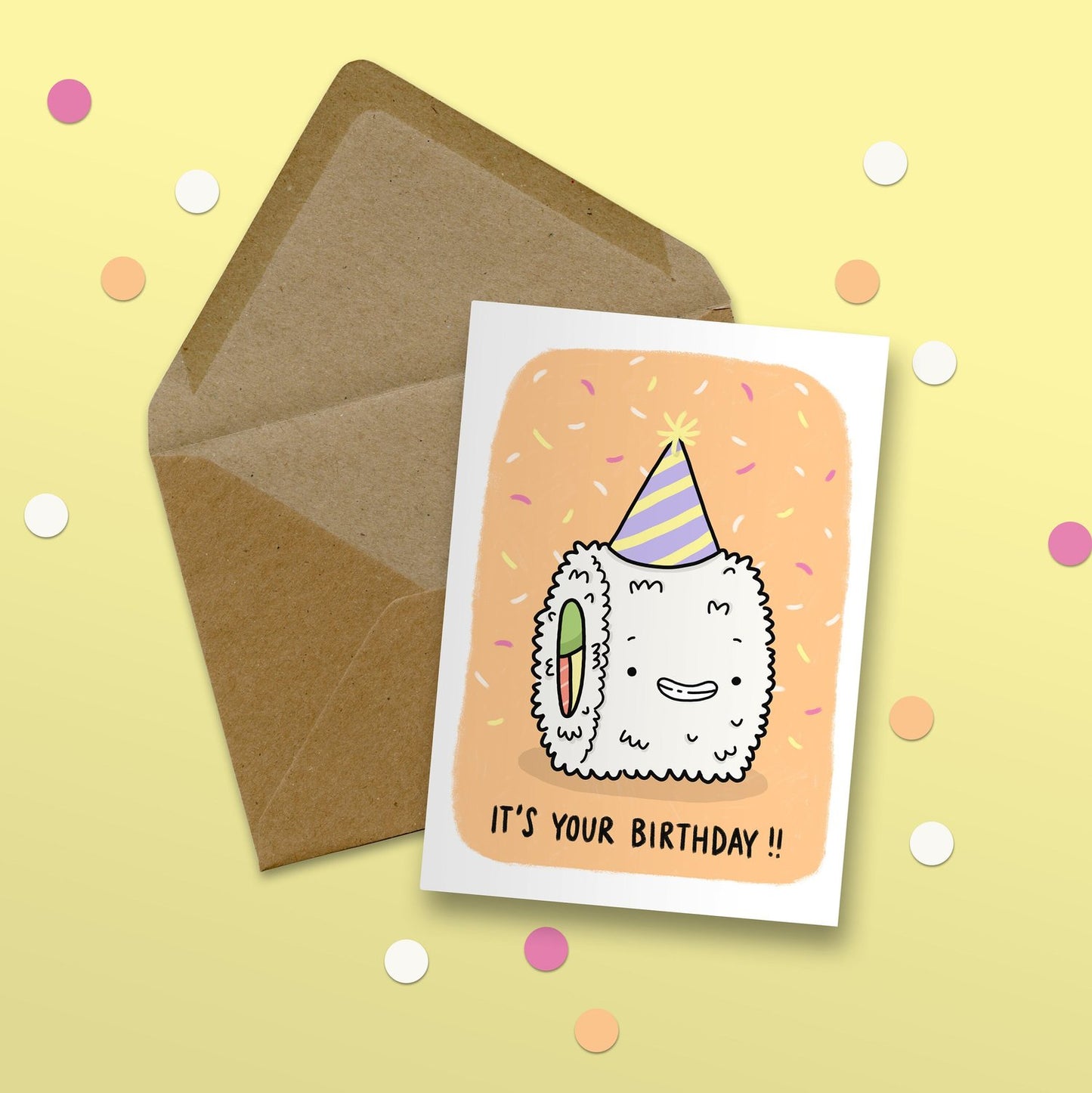 It's Your Birthday California Roll Card