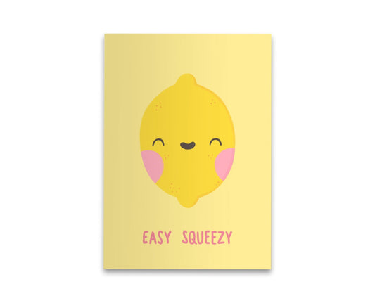 Easy Squeezy Lemon Postcard