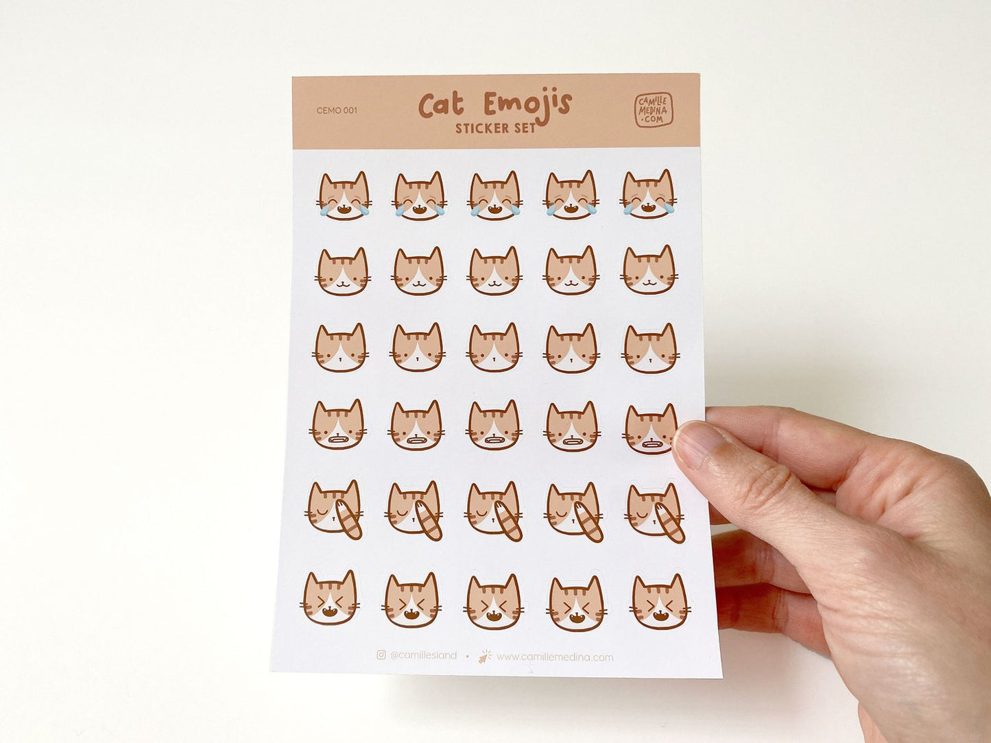 Cat Emojis Stickers Bundle