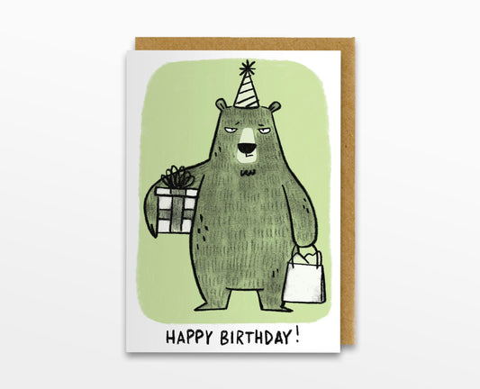 Happy Birthday Bear Card