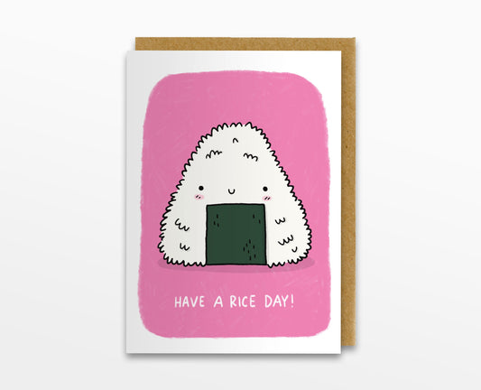 Have A Rice Day Onigiri Card