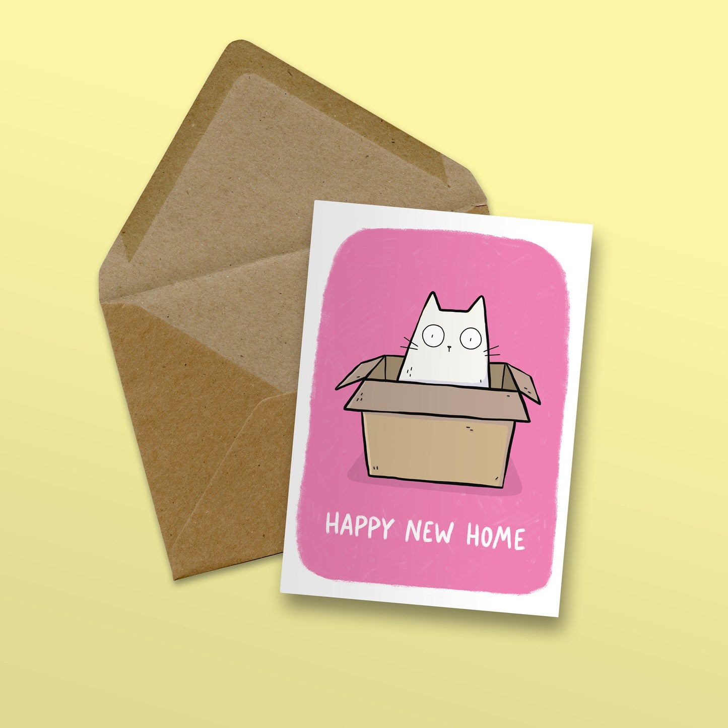 Happy New Home Cat Greeting Card