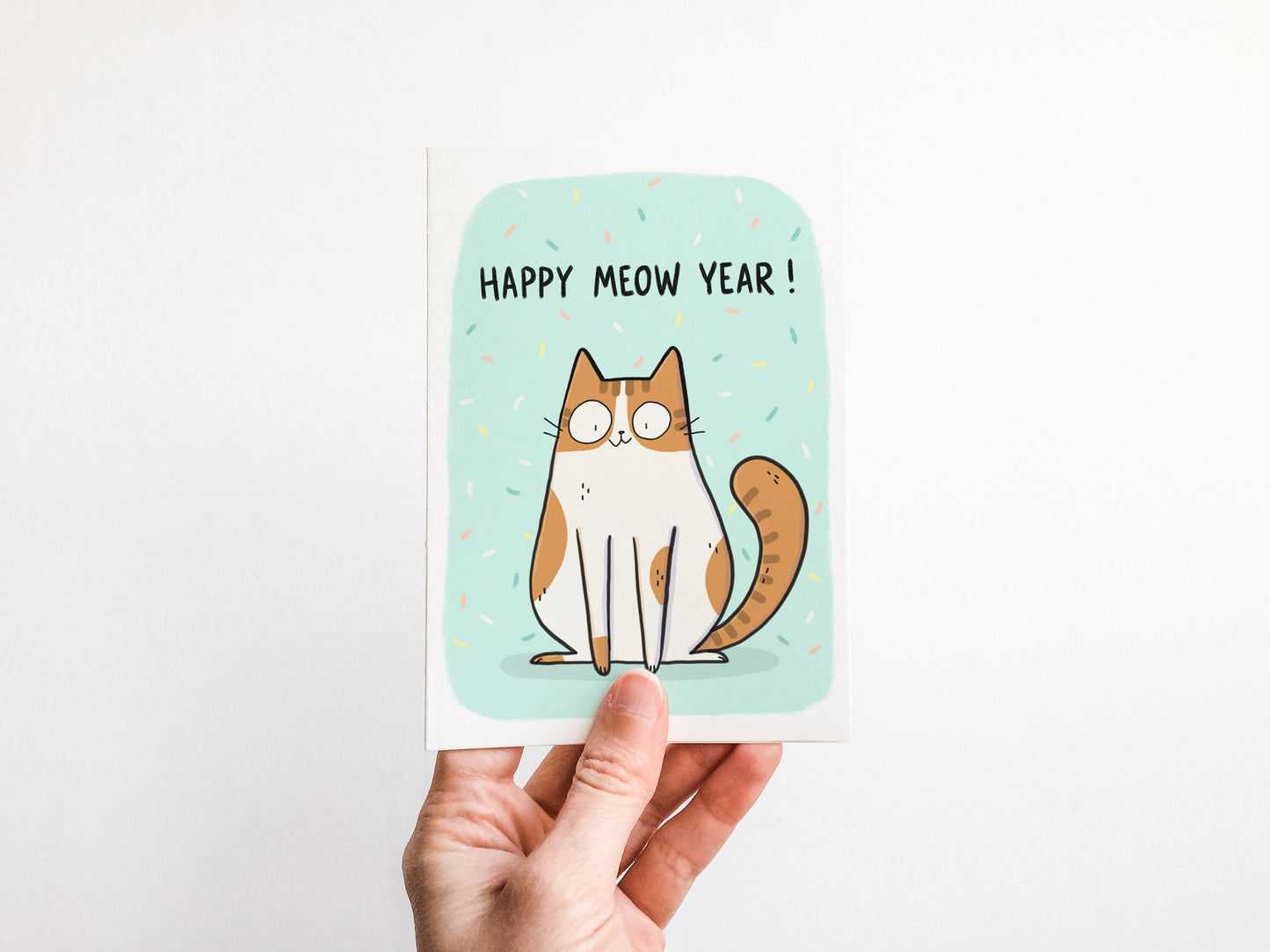 Happy Meow Year Cat Card