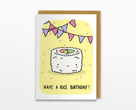 Have A Rice Birthday Card