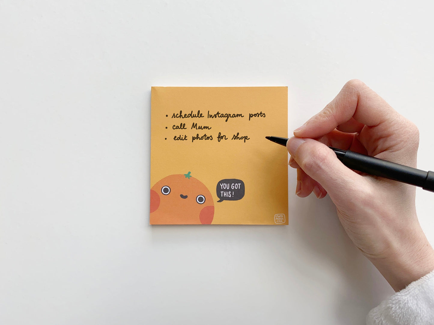 You Got This Orange Square Memo Notepad