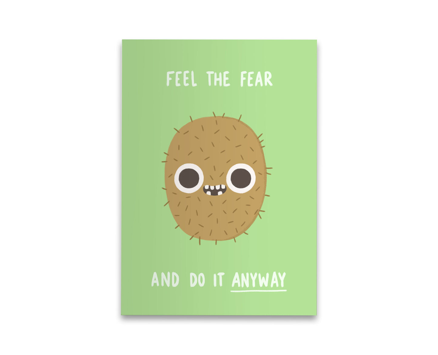 Feel The Fear Kiwi Postcard