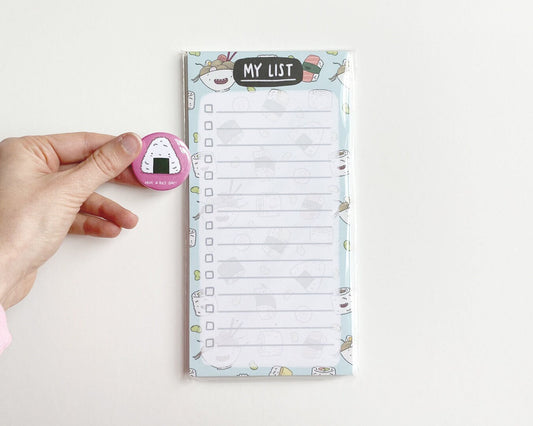 Sushi List Pad & Sushi Badge Bundle