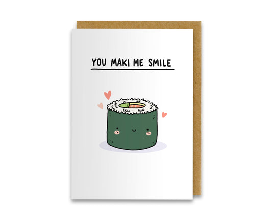 You Maki Me Smile Card